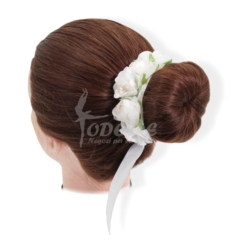 Floral crown for hair bun
